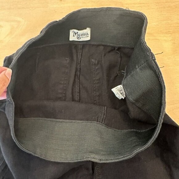 Show Me Your Mumu Jeans Black Womens Berkley Bells Super Flare Pull On Pants XXL - Picture 8 of 11